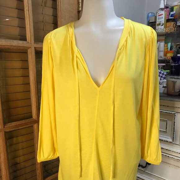 Excellent Condition Vibrant Yellow Tunic Size S By Gap - Picture 1 of 3